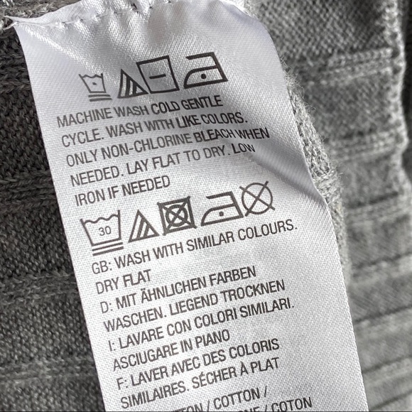 Du Jour Bell Sleeve Cardigan Sweater gray buttons - Picture 8 of 8